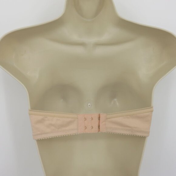 VTG Maidenform 34C Body Things Beige Underwire Unlined Strapless Bra Union USA - Picture 5 of 15